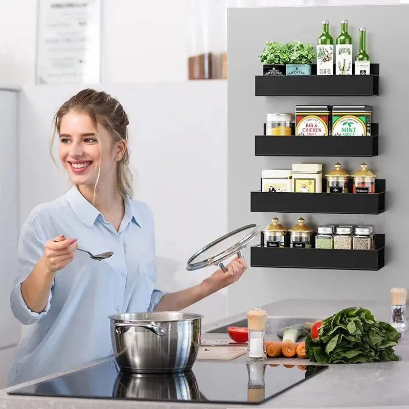 Magnetic Fridge Shelf & Spice Organiser Shelf