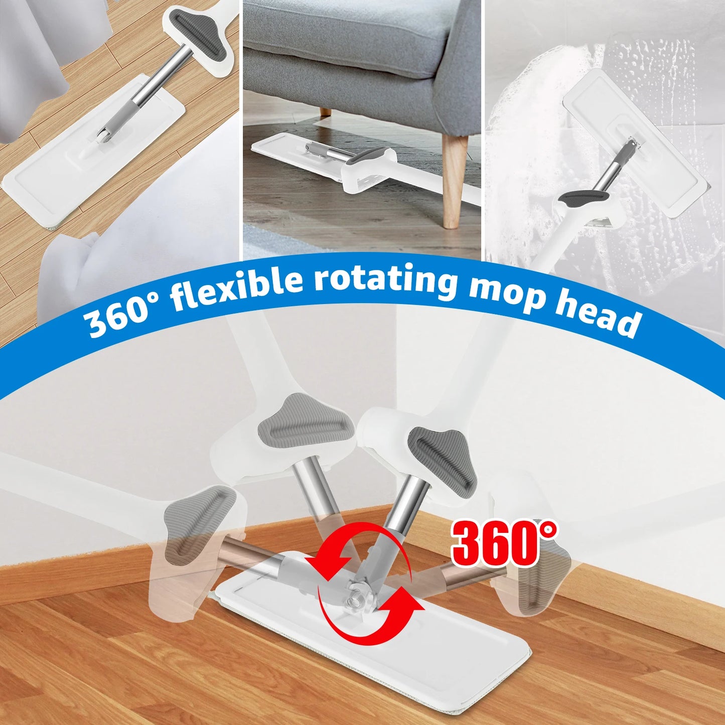 Hands-Free 360° Squeezy Mop
