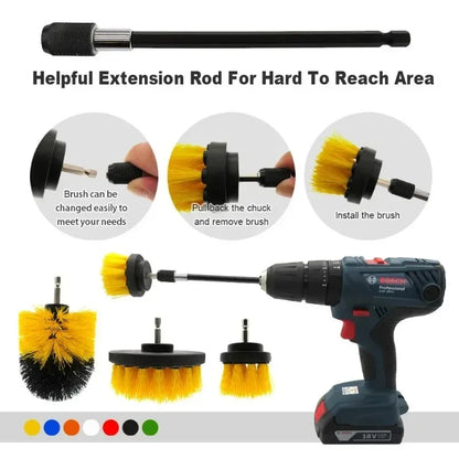 Power Drill Scrubber Brush Kit – Tackle Any Mess, Any Surface