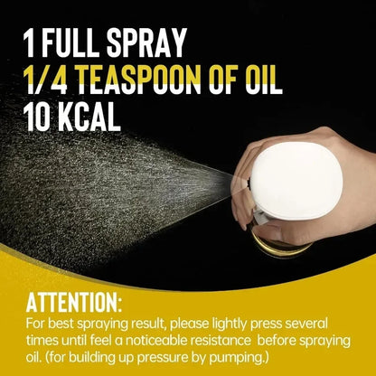 No-Mess Oil Spray Bottle – Reusable Mist Sprayer for Cooking & BBQ
