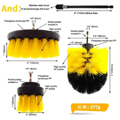 Power Drill Scrubber Brush Kit – Tackle Any Mess, Any Surface