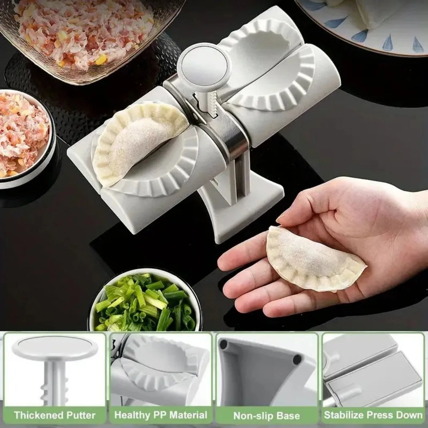 One-Push Dumpling Maker